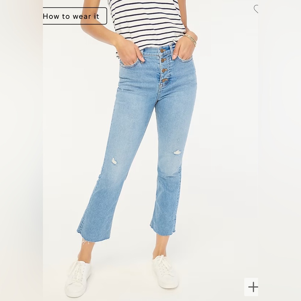 J. Crew Mid-rise Cropped Flare